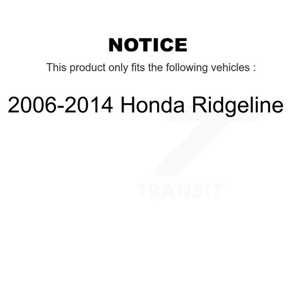 Front Wheel Bearing And Link Kit For 2006-2014 Honda Ridgeline